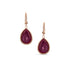 limited edition ruby slice and champagne diamonds teardrop earrings <span class='visuallyhidden'>Call, text 323-404-2959 for shopping help.</span>